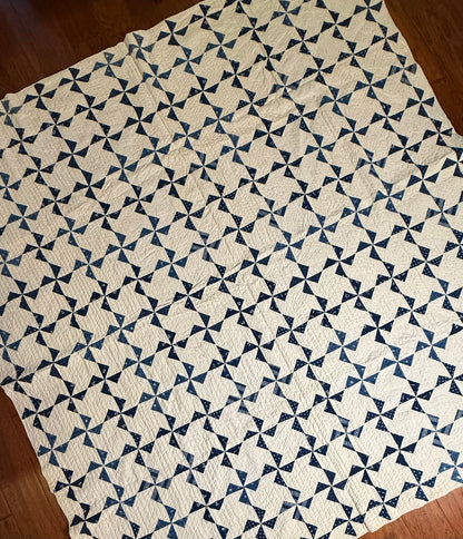 Indigo Mini Pinwheels Quilt