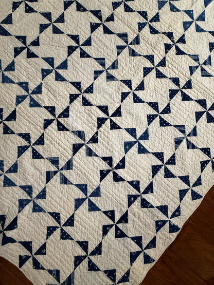 Indigo Mini Pinwheels Quilt