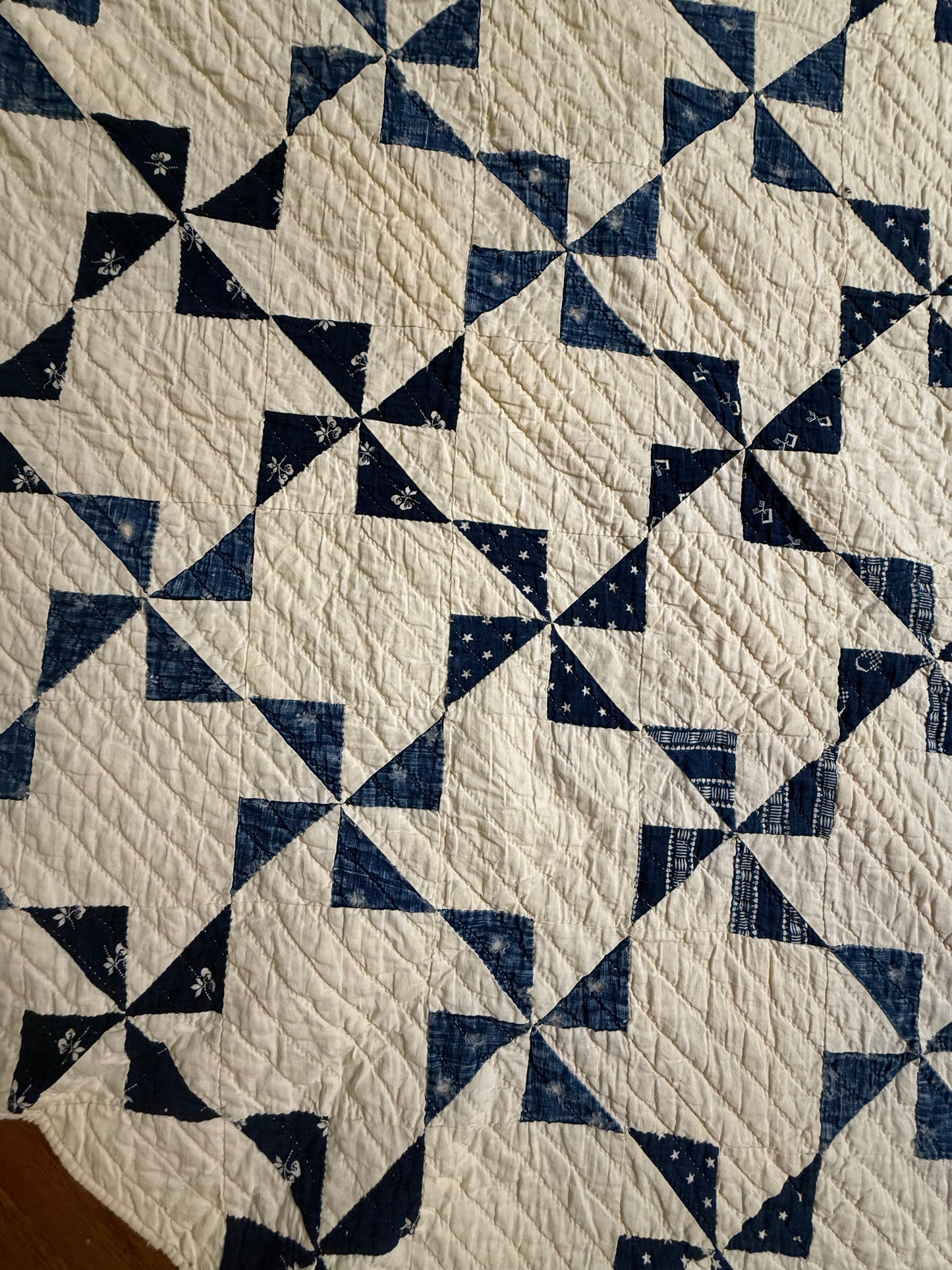 Indigo Mini Pinwheels Quilt