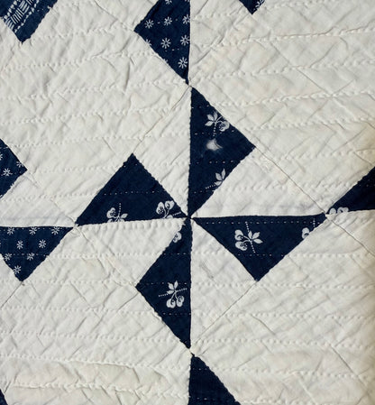 Indigo Mini Pinwheels Quilt
