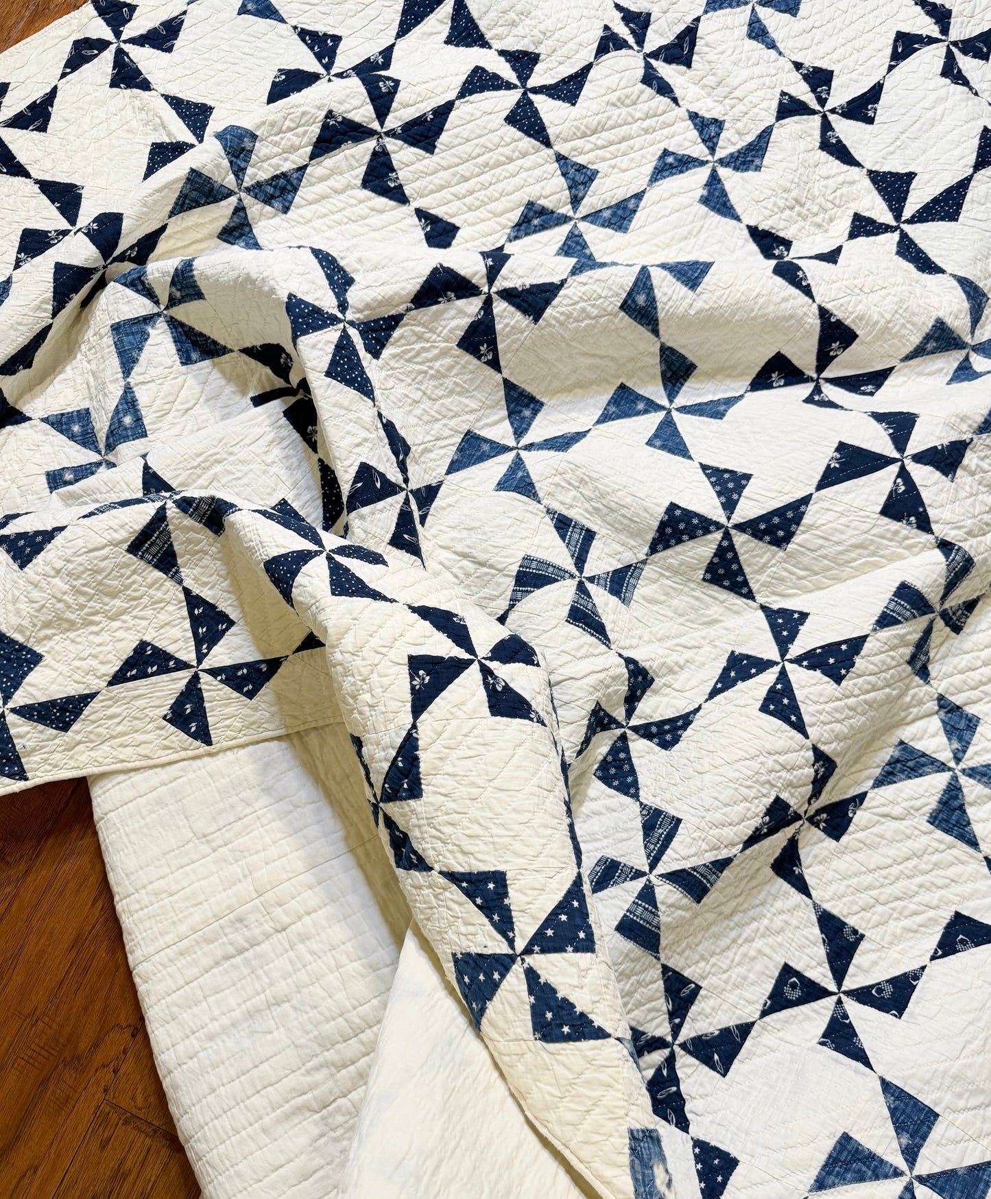 Indigo Mini Pinwheels Quilt