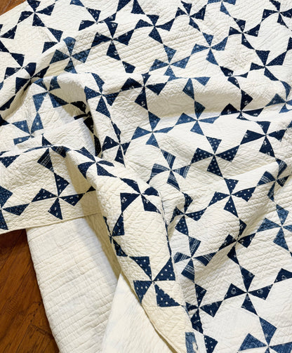 Indigo Mini Pinwheels Quilt
