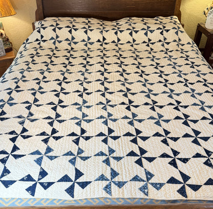 Indigo Mini Pinwheels Quilt
