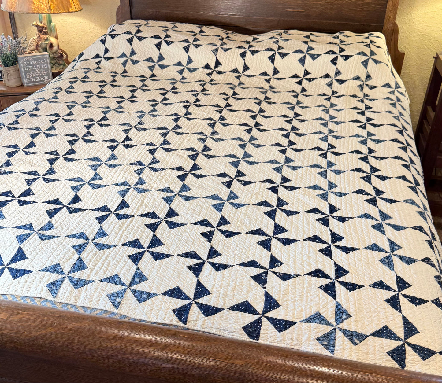 Indigo Mini Pinwheels Quilt