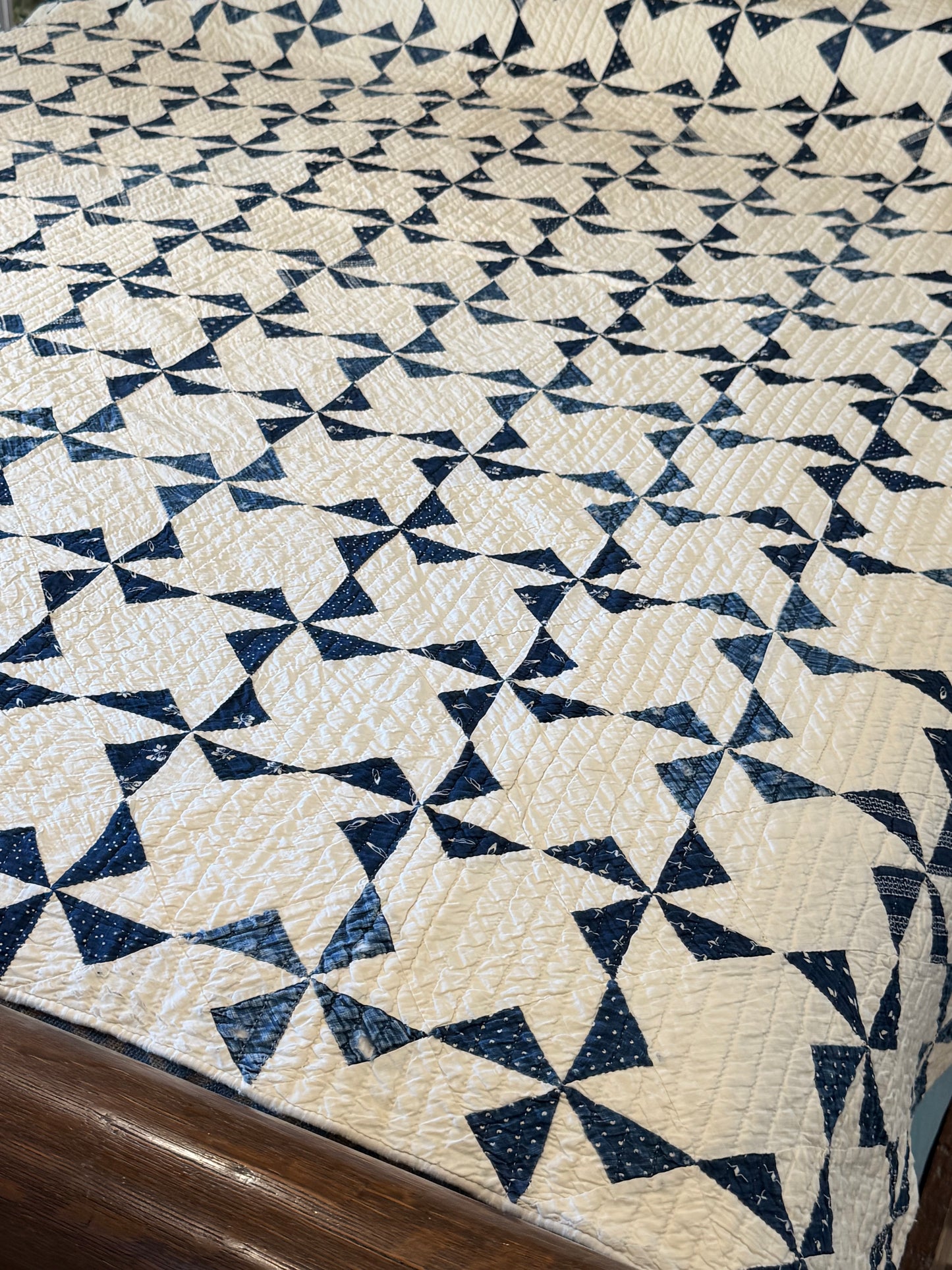 Indigo Mini Pinwheels Quilt