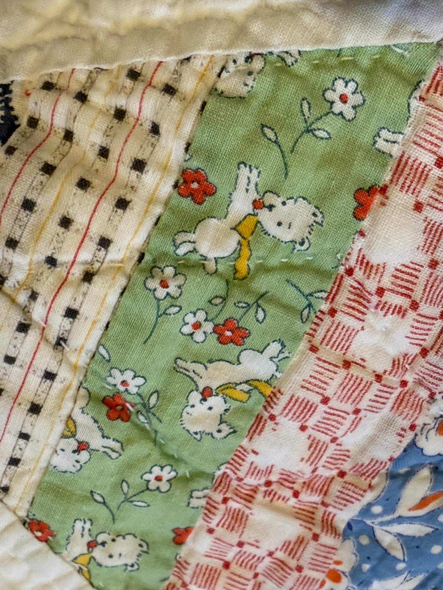 Colorful String  Stars Quilt