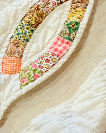 Small Scale Double Wedding Ring Quilt