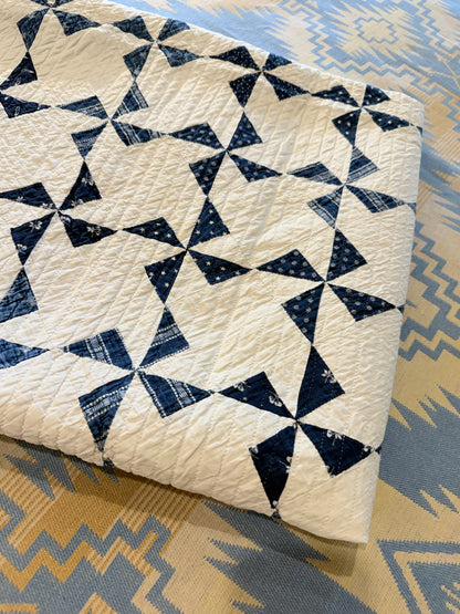 Indigo Mini Pinwheels Quilt