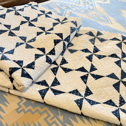 Indigo Mini Pinwheels Quilt