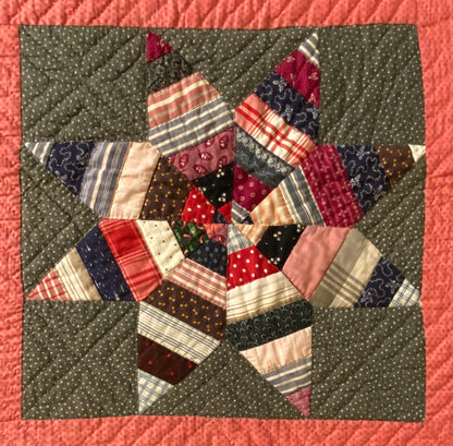 Scrappy String  Stars-  A Pennsylvania Quilt