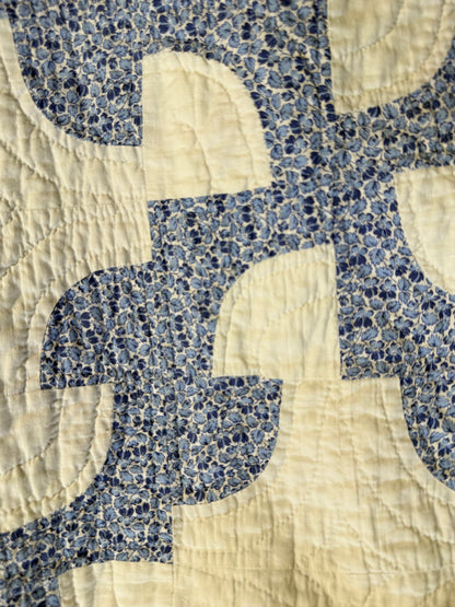 Fantastic Pair of Drunkards Paths Quilts, 2 of them one price