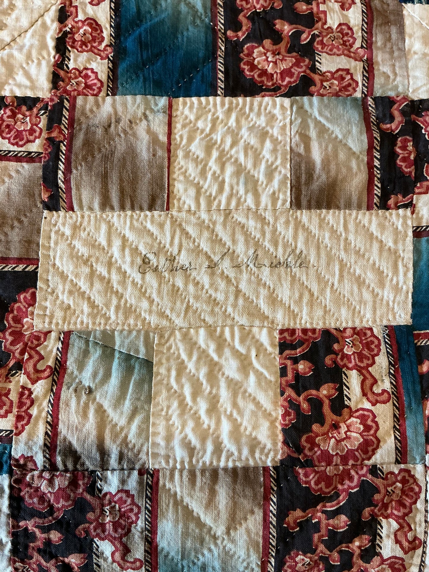 Early 1853 New York Signature Album Quilt