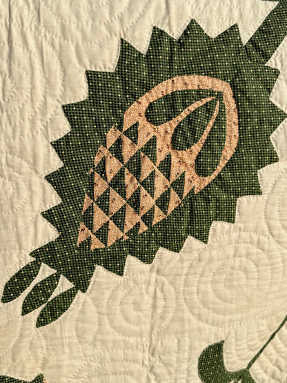 Early Pineapple Appliqué Quilt