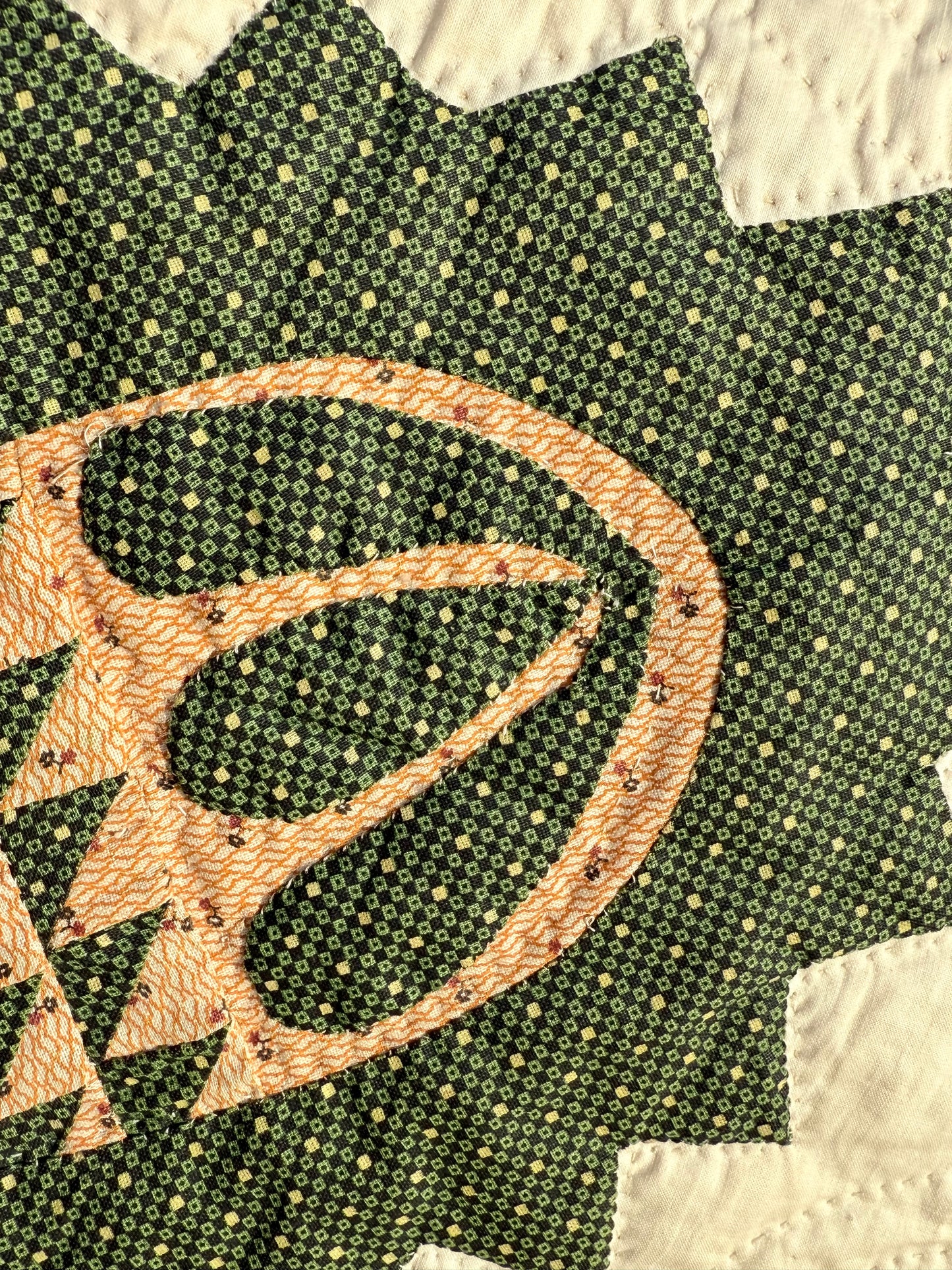 Early Pineapple Appliqué Quilt