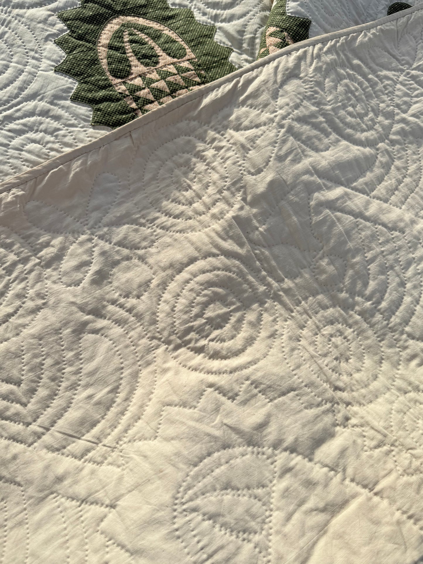 Early Pineapple Appliqué Quilt