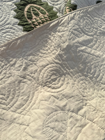Early Pineapple Appliqué Quilt