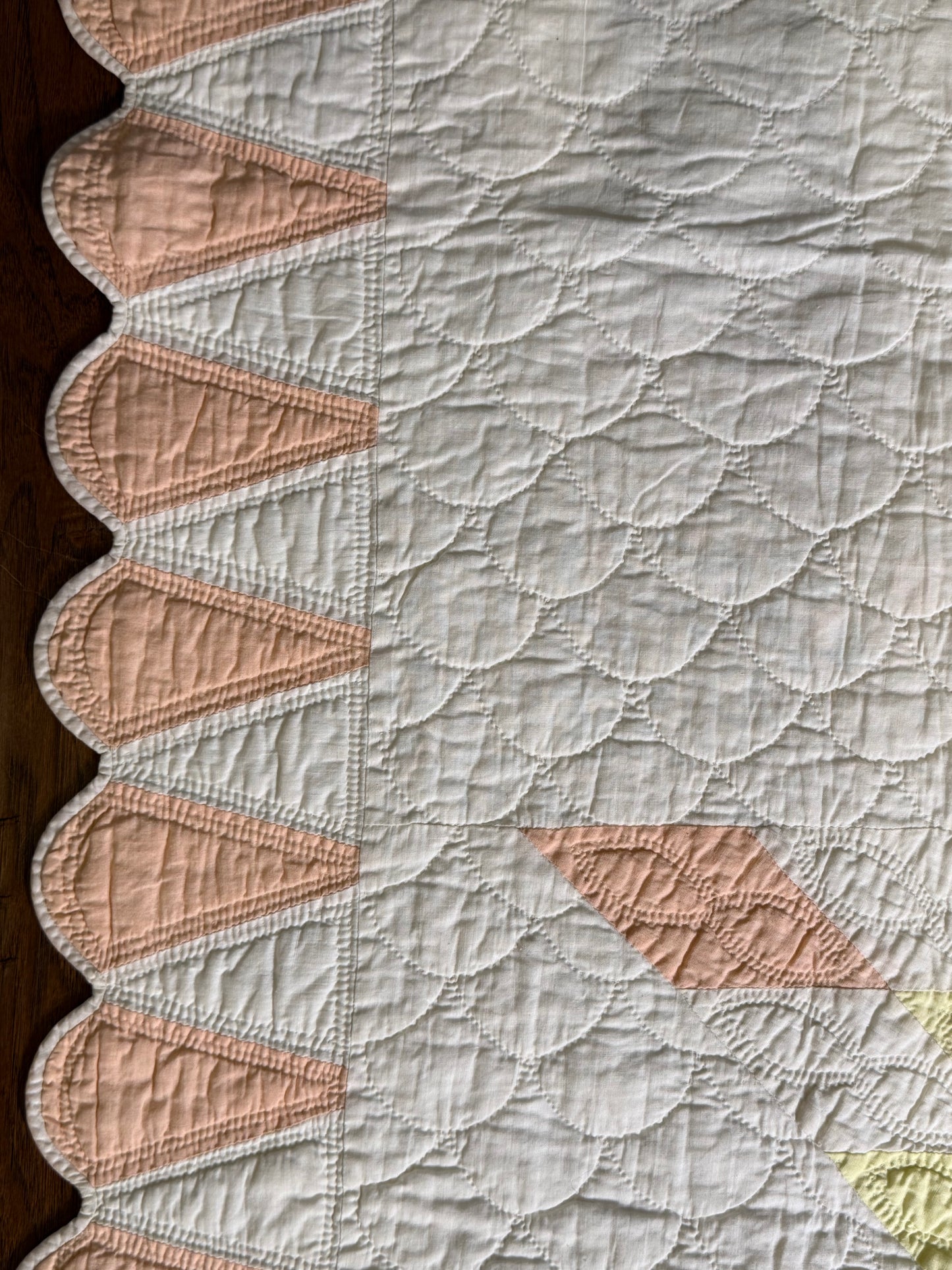 Detailed Lone Star Quilt with Border