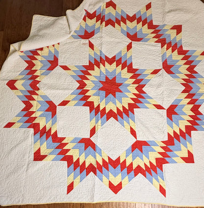 Broken Star Quilt in Solids