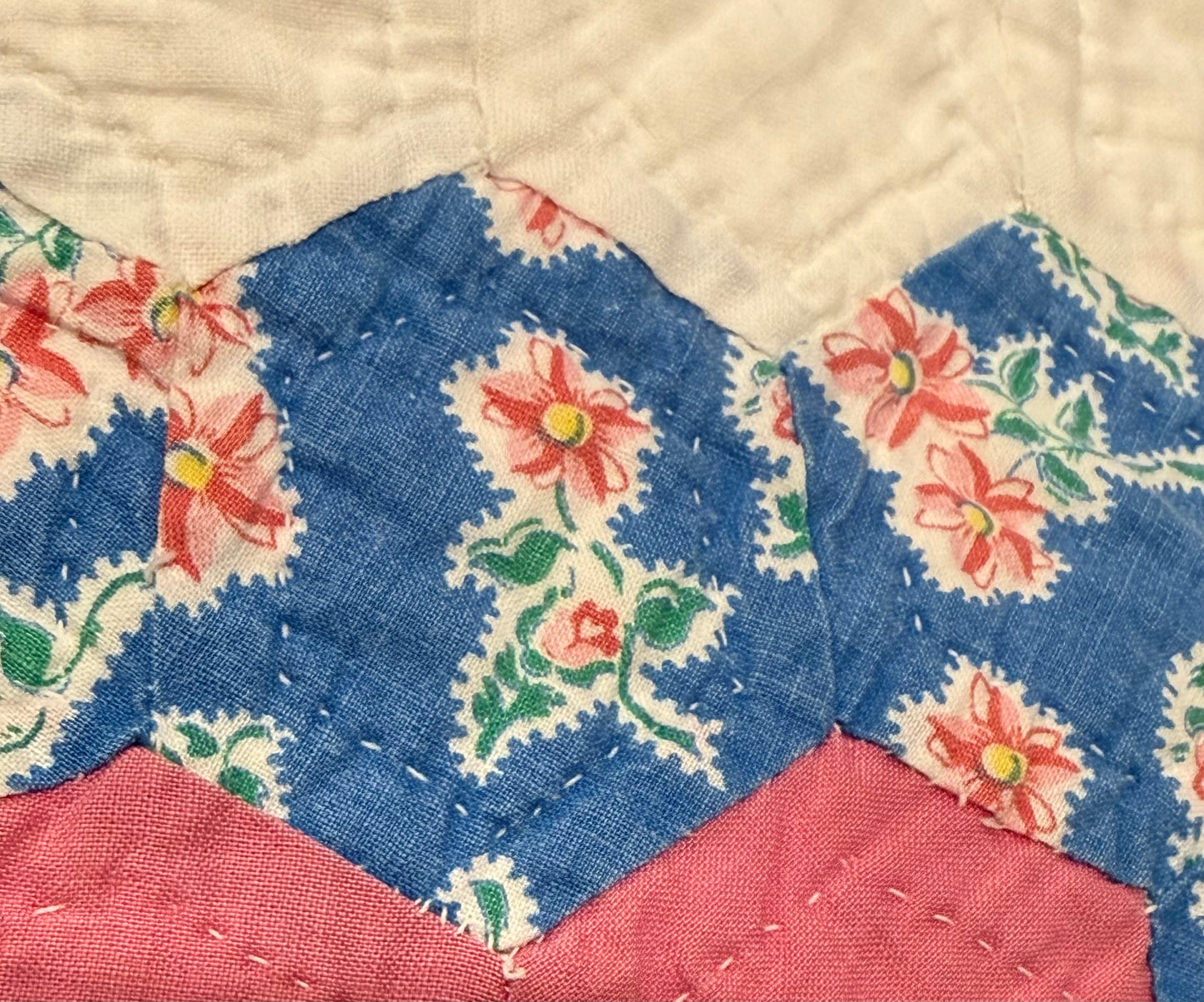 Grannies Flower Garden Quilt With Path