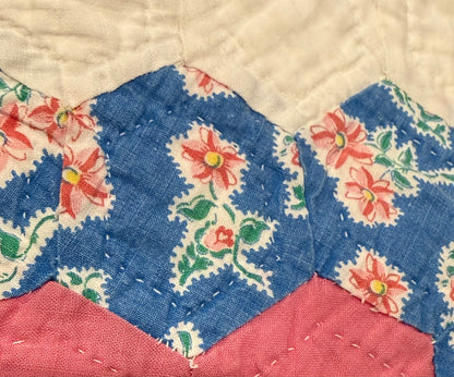 Grannies Flower Garden Quilt With Path