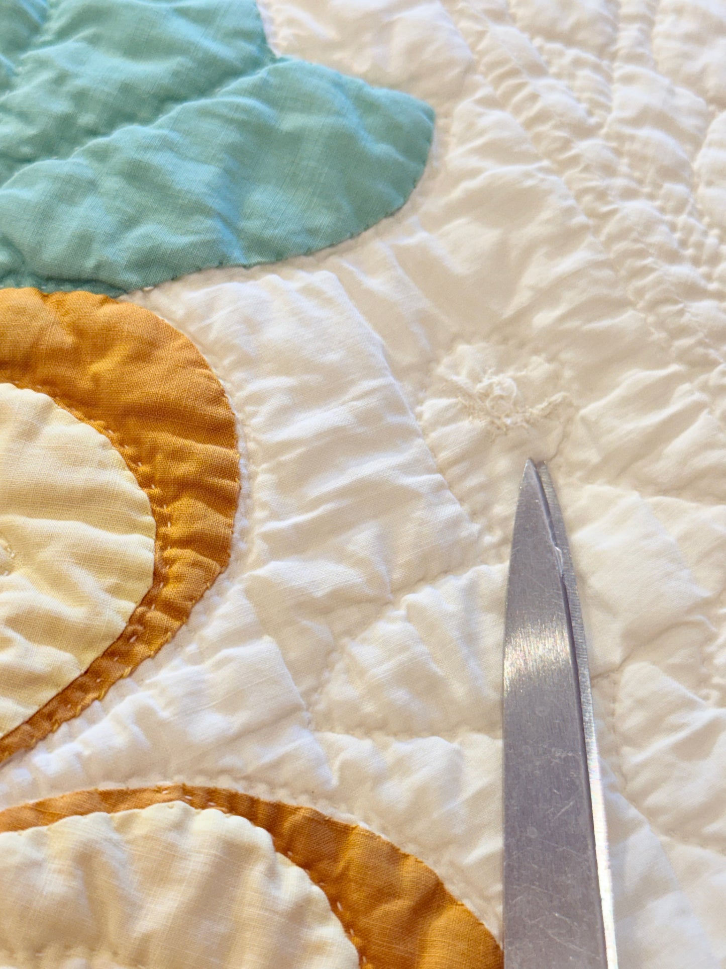 Fine Ohio Rose Quilt in Yellows