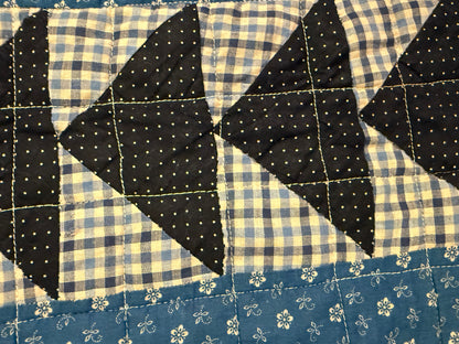 Outstanding Flying Geese Antique Quilt