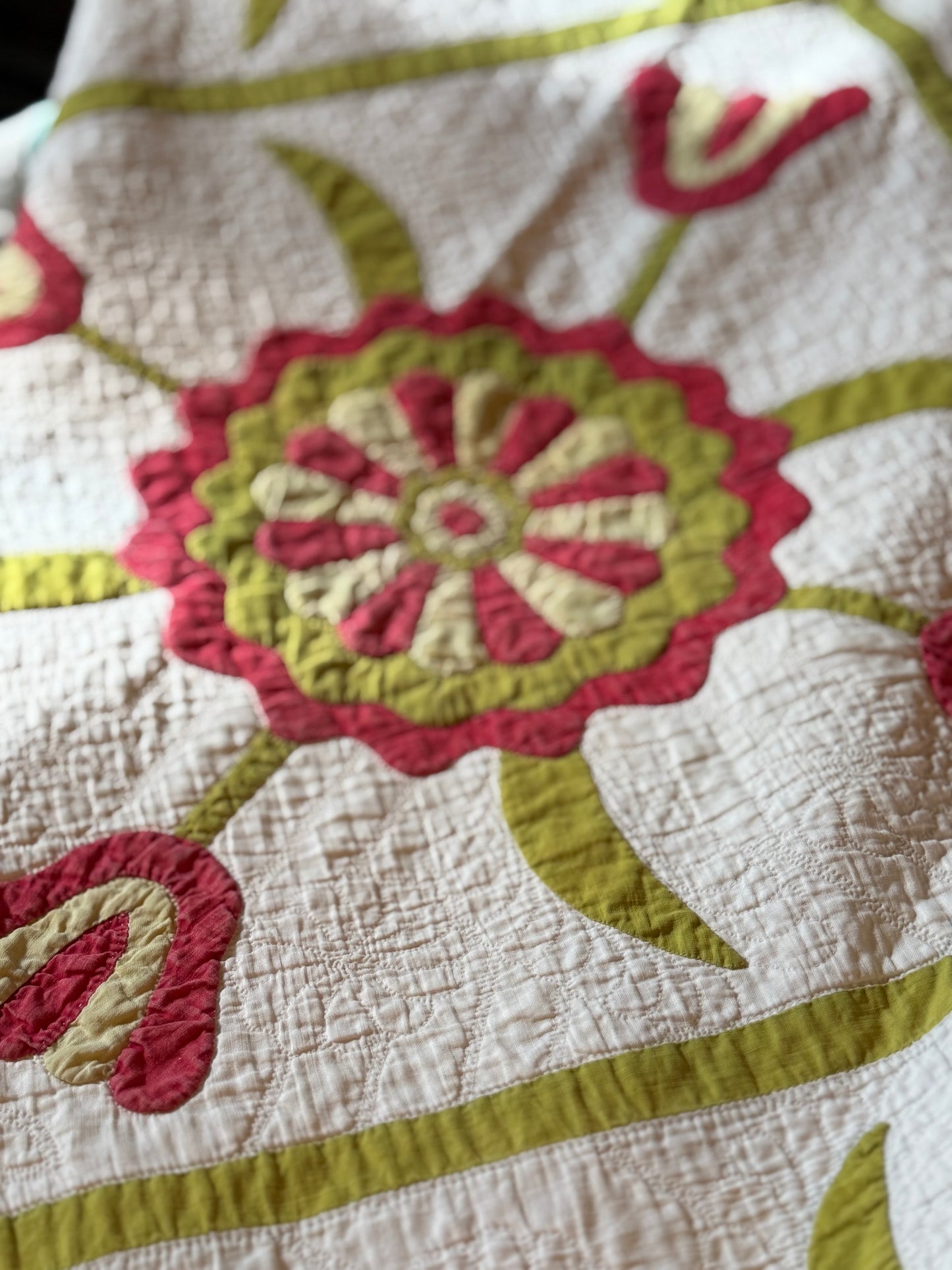 Egyptian Pot of Flowers with Medallion Center Quilt