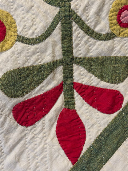 Early 9 Block Whimsical Applique  Quilt