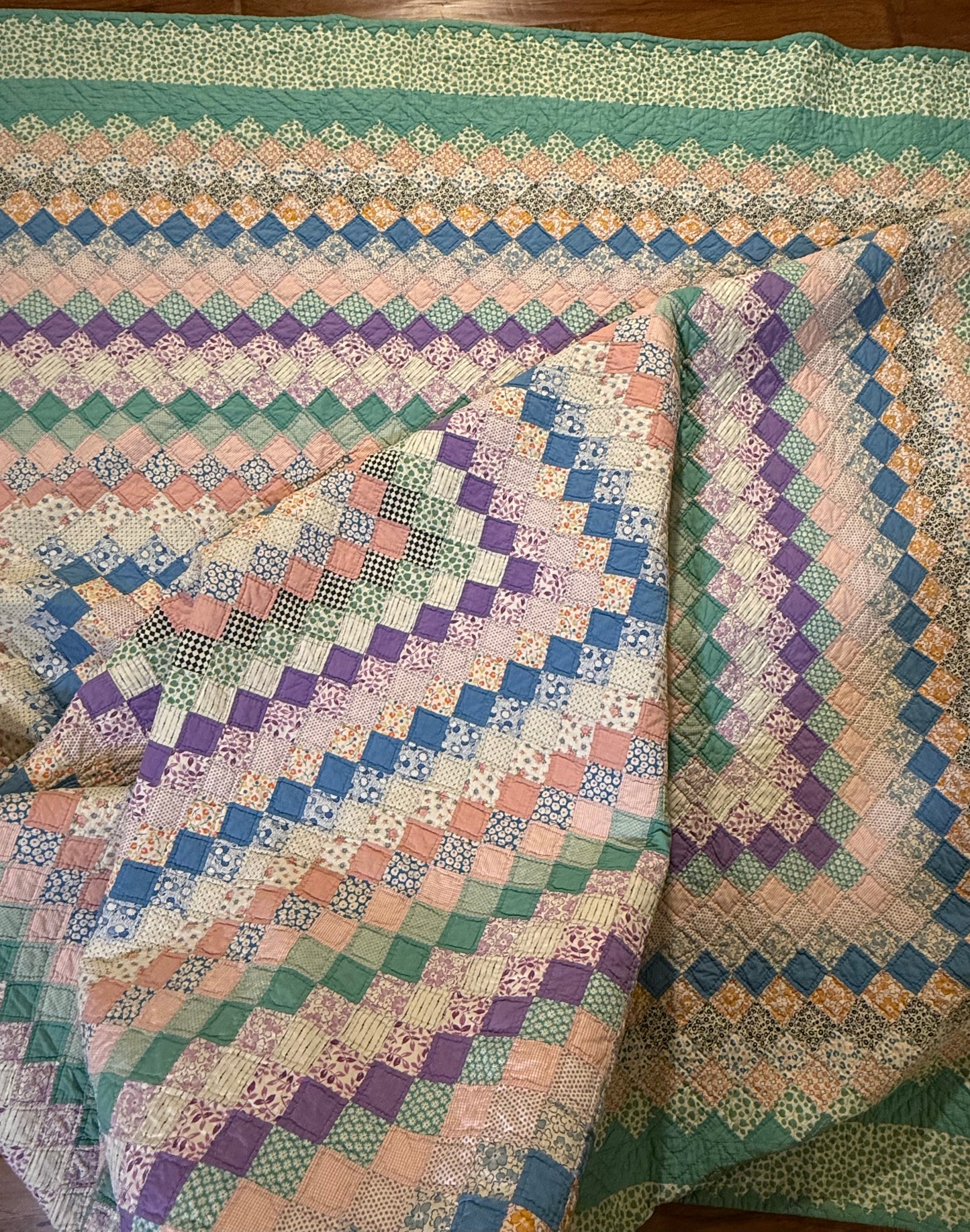 Trip Around The World Quilt.