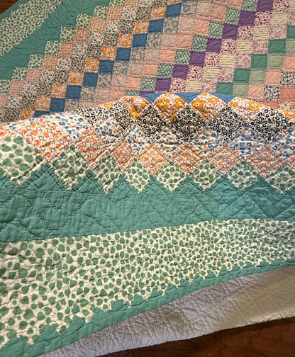 Trip Around The World Quilt.