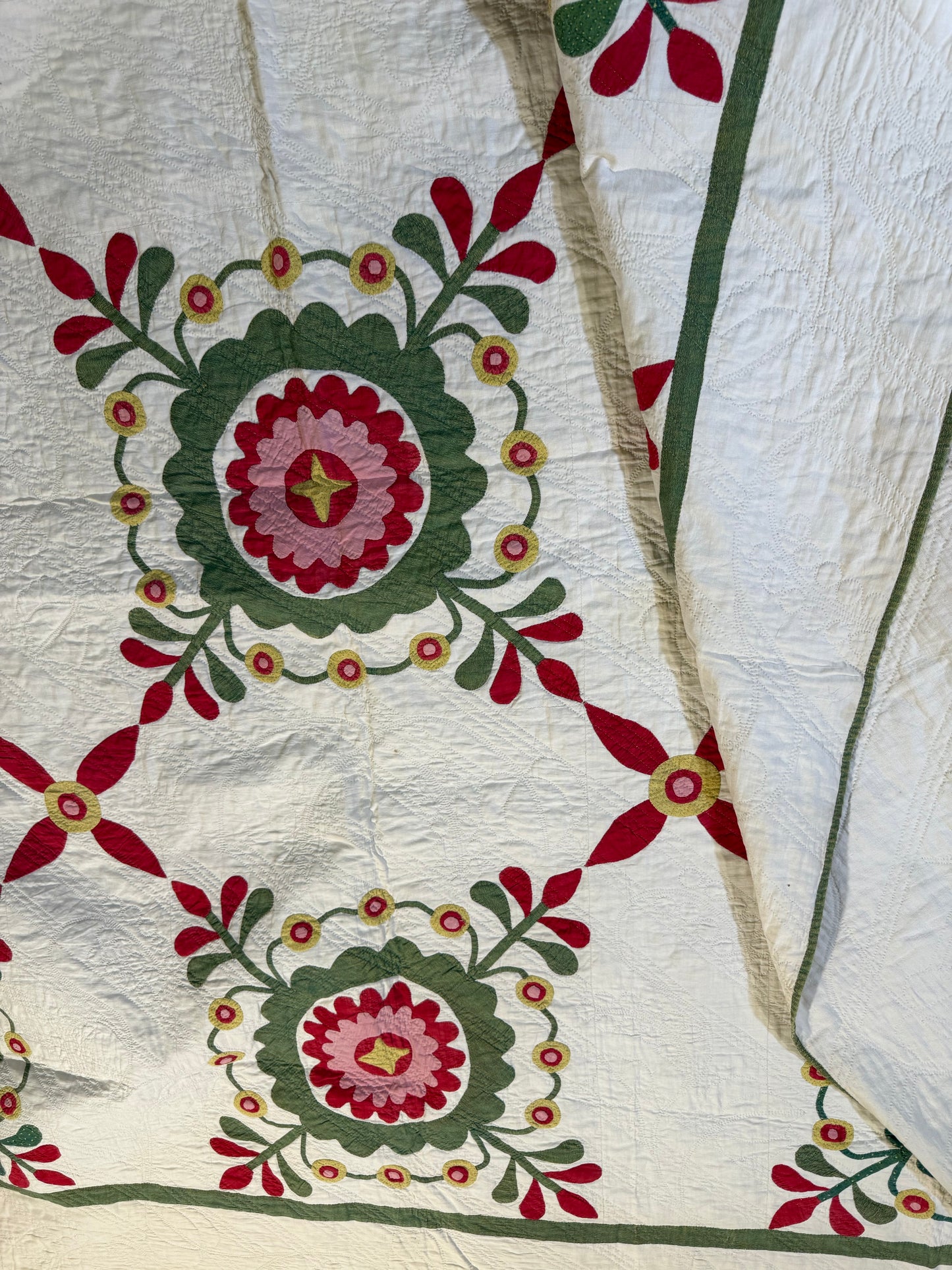 Early 9 Block Whimsical Applique  Quilt