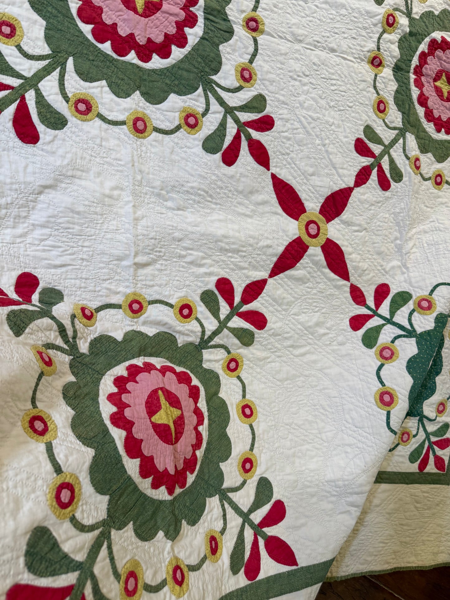 Early 9 Block Whimsical Applique  Quilt