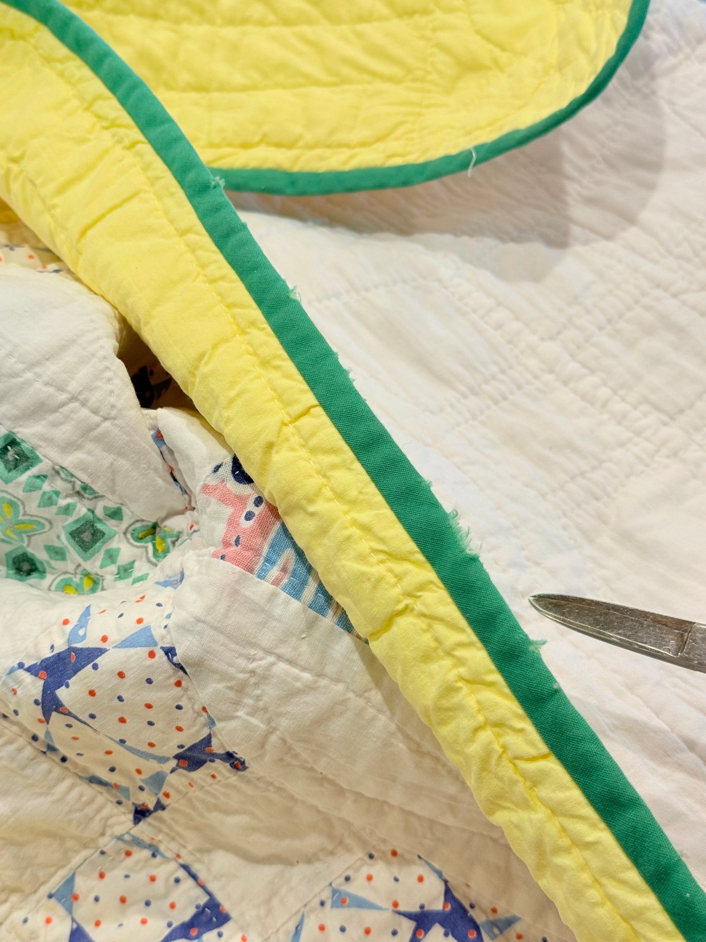 Improved 9 Patch Crib Smaller Quilt
