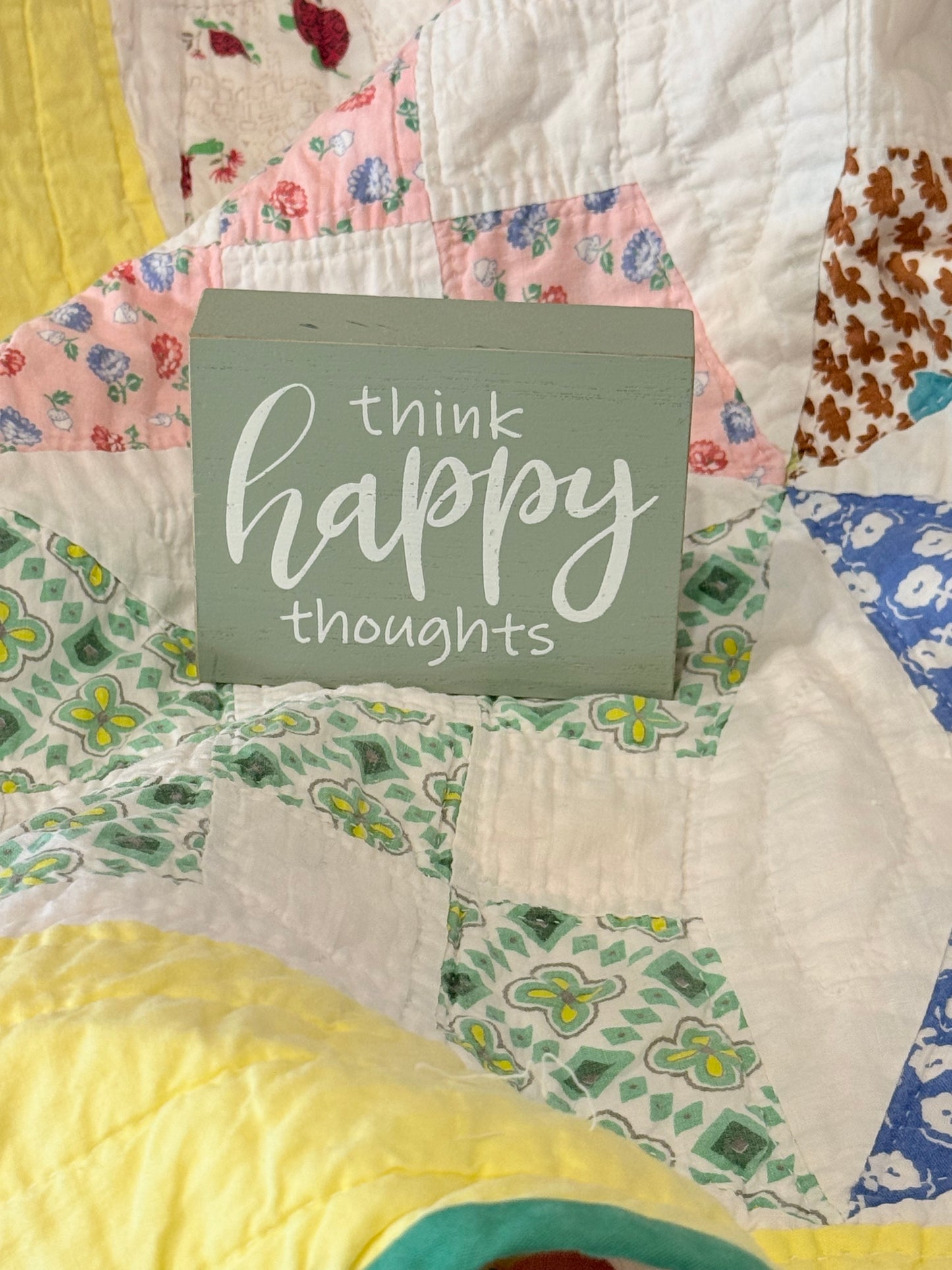 Improved 9 Patch Crib Smaller Quilt