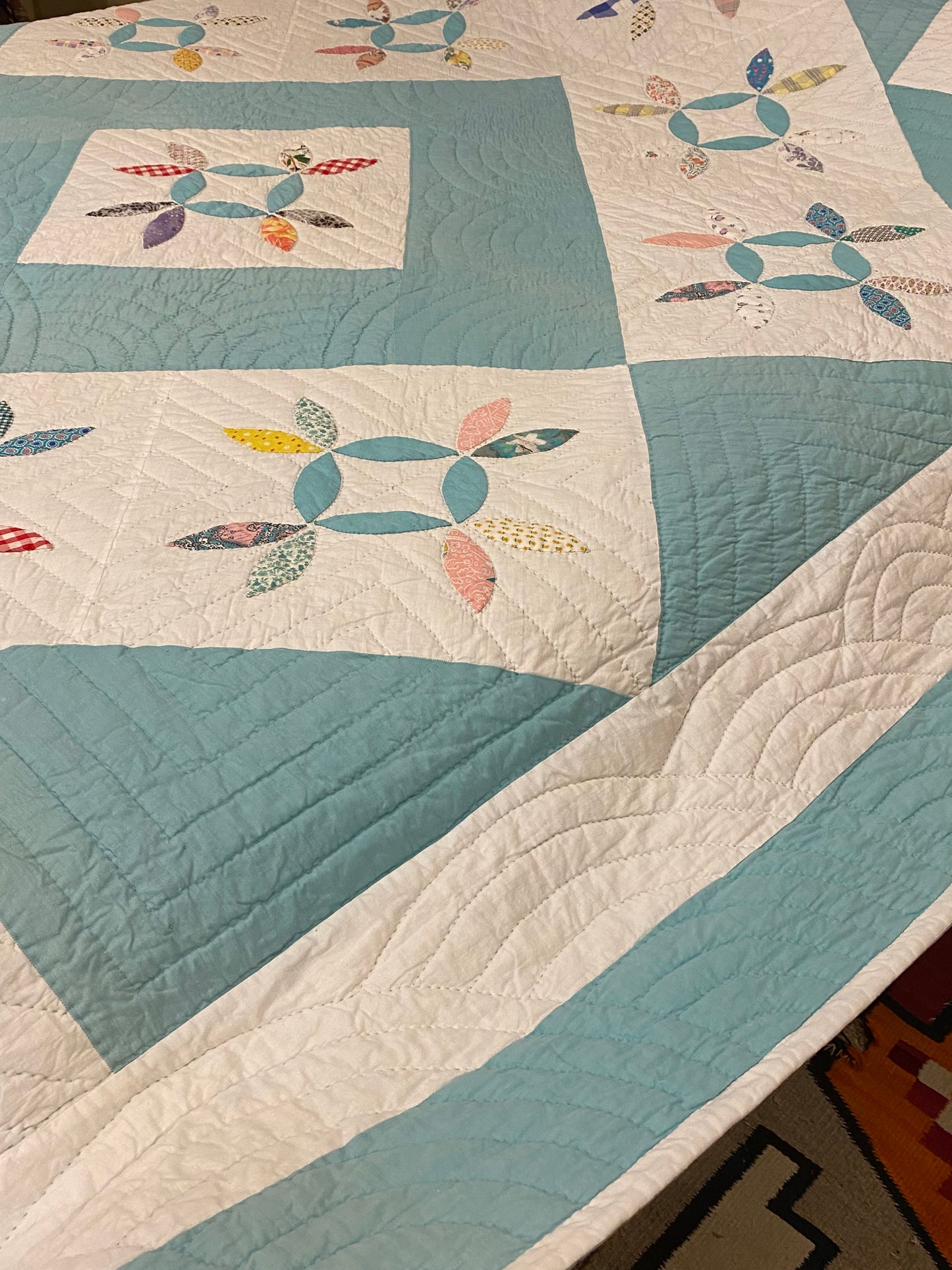 Tea Leaf Appliqué Quilt