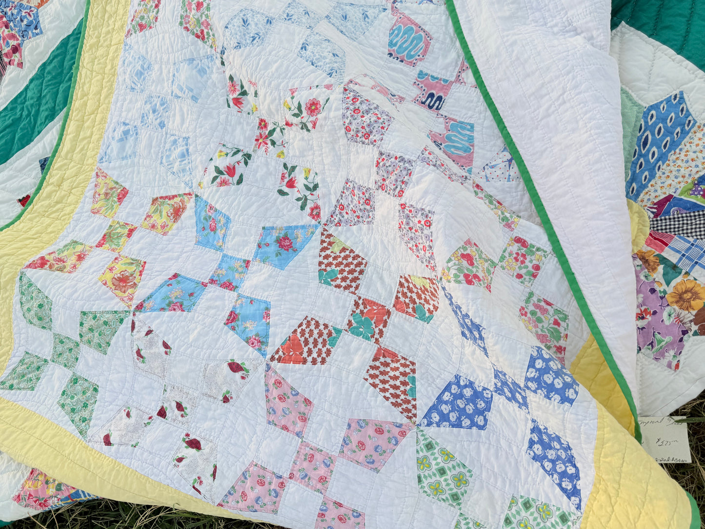 Improved 9 Patch Crib Smaller Quilt