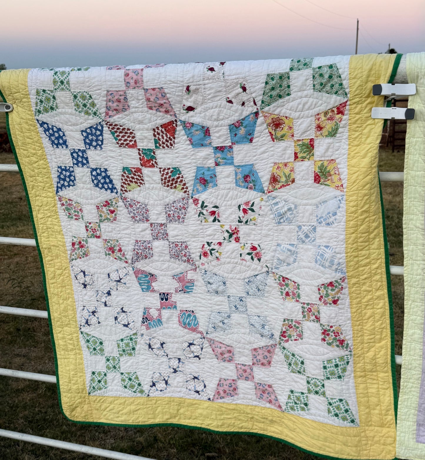 Improved 9 Patch Crib Smaller Quilt