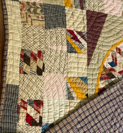 Folk Art Abstract Medallion Southern American Quilt