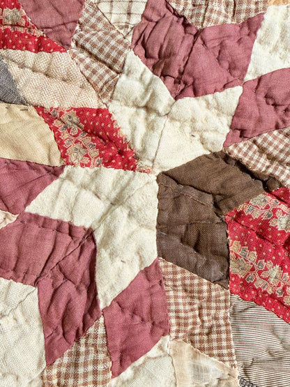 Folk Art Abstract Medallion Southern American Quilt