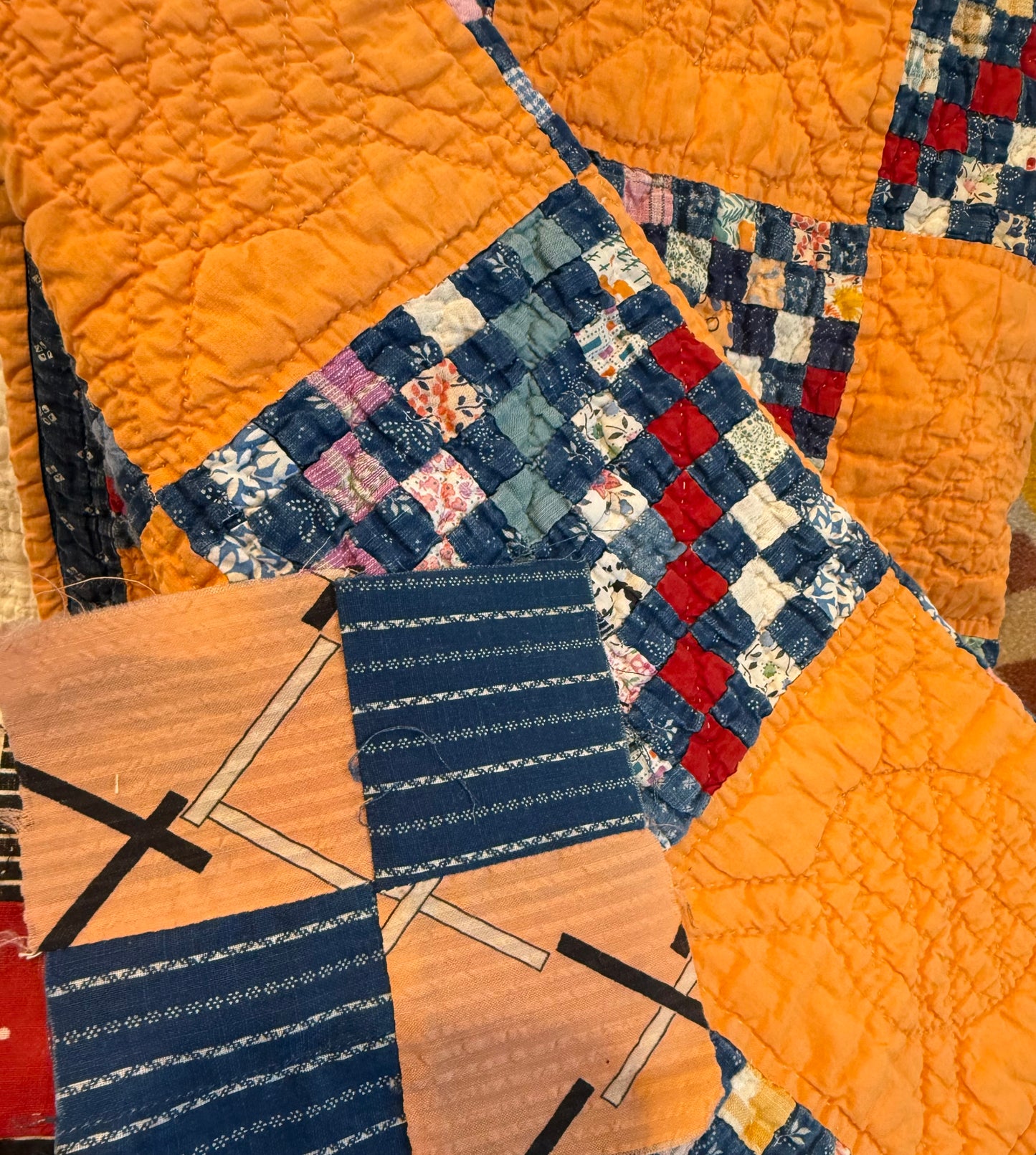 Outstanding Miniature Scale Patchwork Quilt