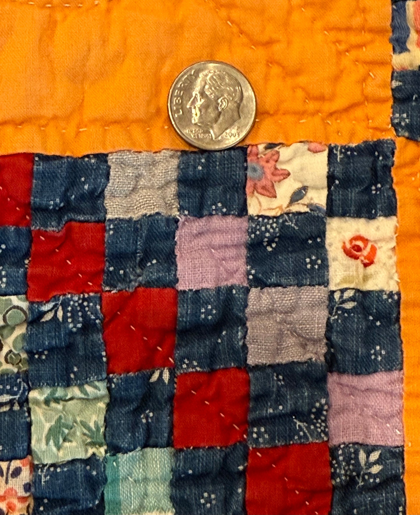Outstanding Miniature Scale Patchwork Quilt