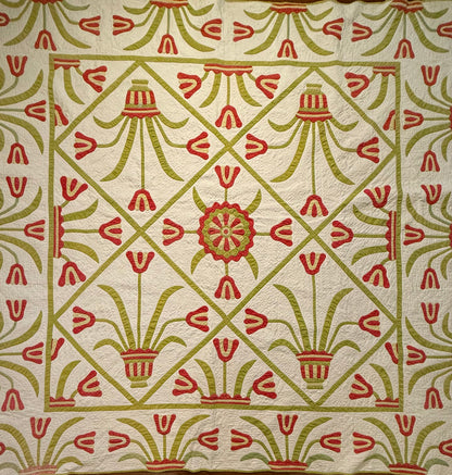 Egyptian Pot of Flowers with Medallion Center Quilt