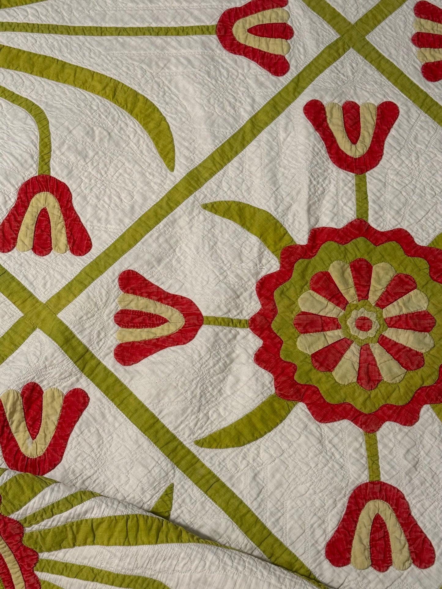 Egyptian Pot of Flowers with Medallion Center Quilt