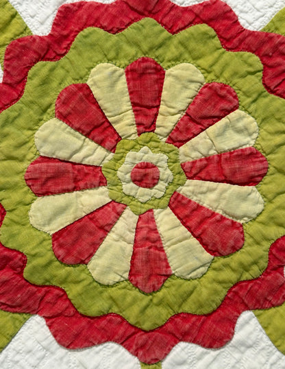 Egyptian Pot of Flowers with Medallion Center Quilt