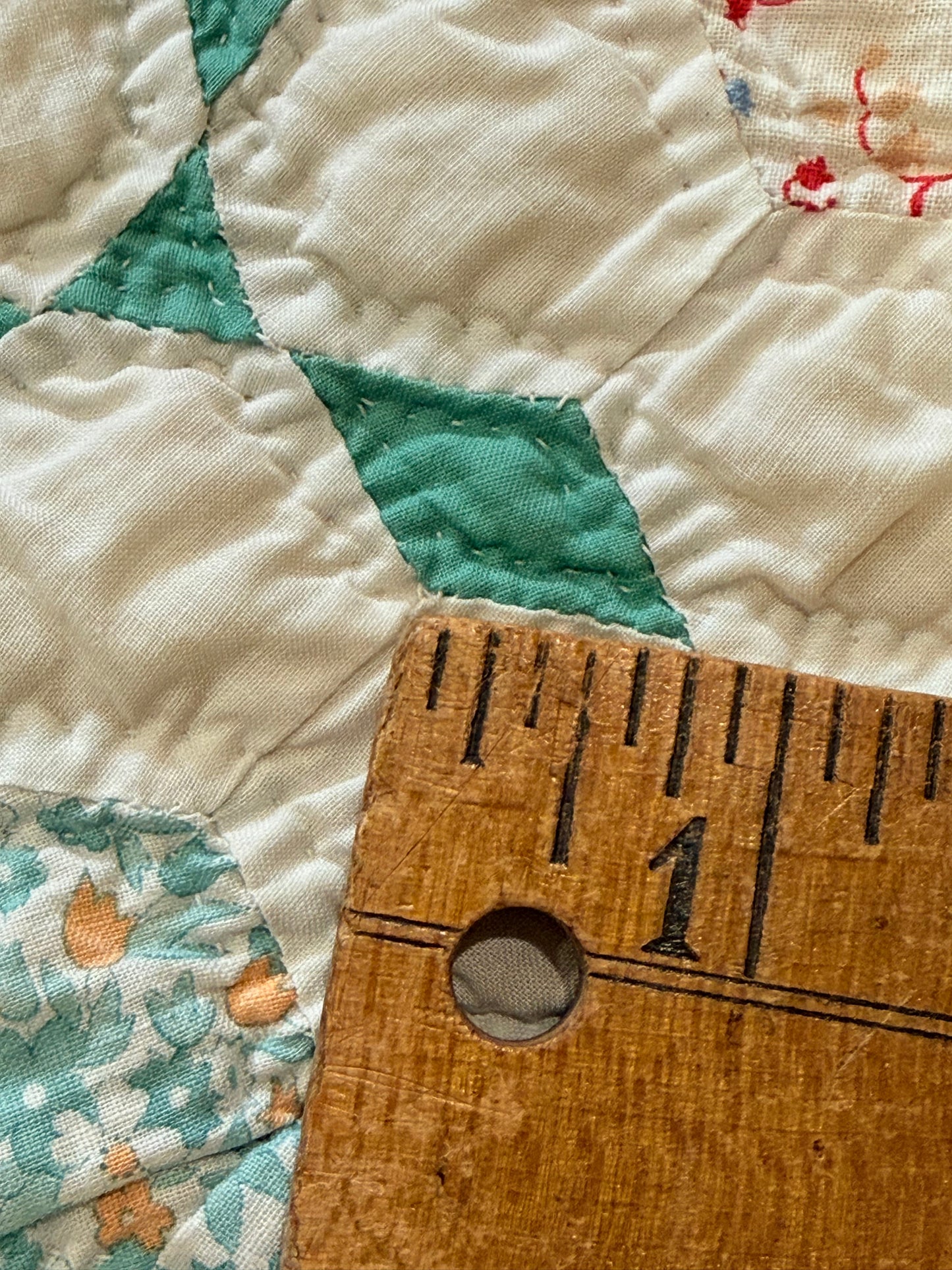 Colorful Grannies Flower Garden Quilt