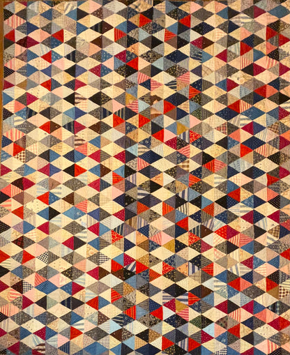 Scrappy One Patch Triangles Quilt