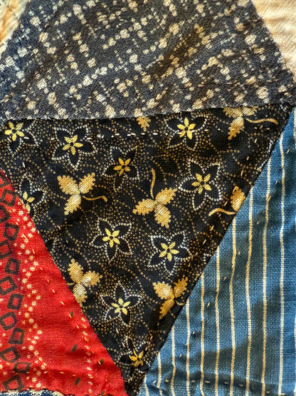 Scrappy One Patch Triangles Quilt