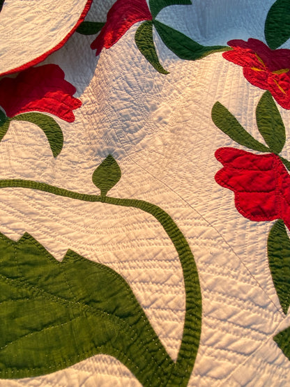 New Jersey Rose Appliqué Quilt with Border