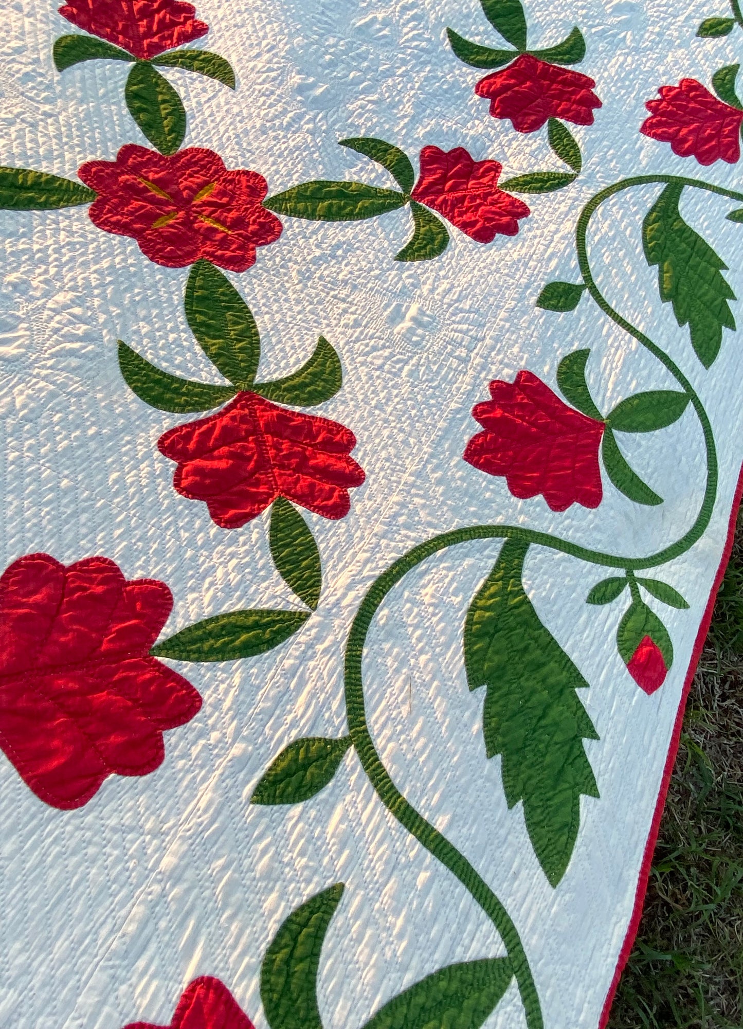 New Jersey Rose Appliqué Quilt with Border