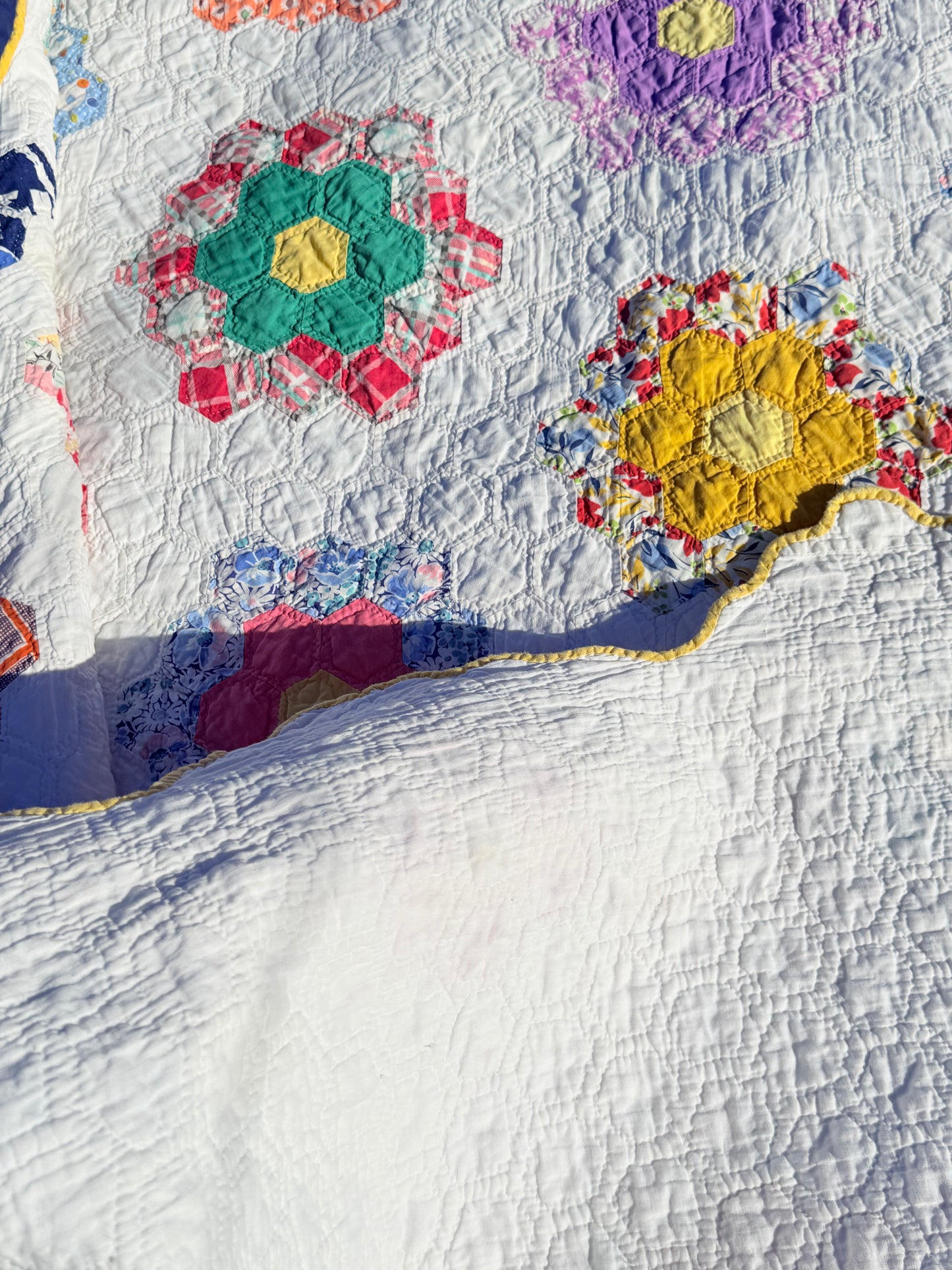 1930’s Grannies Flower Garden Quilt